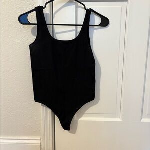 Colsie Black Bodysuit with Wide Straps